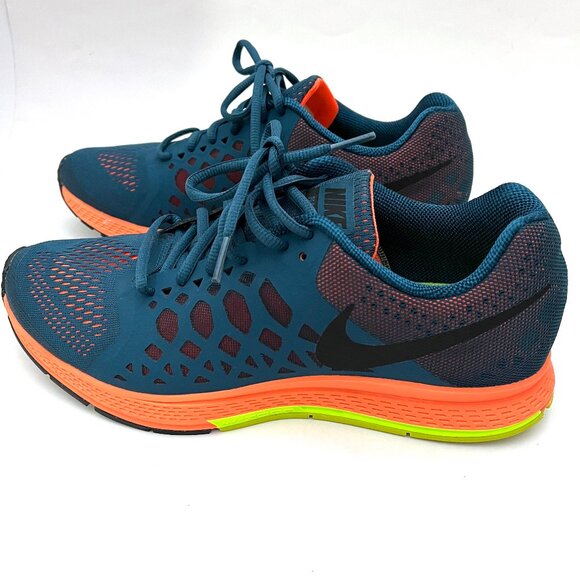 Nike Zoom Pegasus 31 Running Shoes (Blue/Orange) - Picture 3 of 14